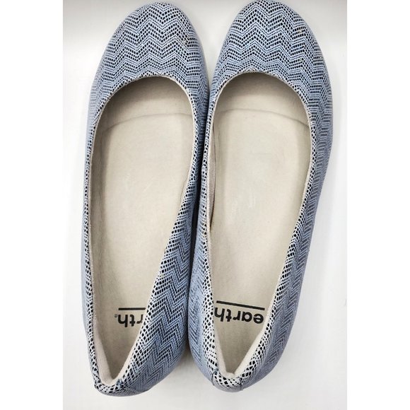 Women's Earth Alder Astoria Ballet Flat - Light Blue Suede, Size 9.5M - EUC - Picture 4 of 5